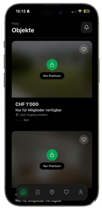 Gnossy App auf dem iPhone